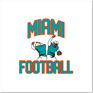 Miami Dolphins Touchdown! Posters and Art